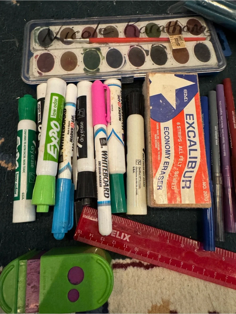 Assorted School & Office Art Supplies Kit - Multicolor